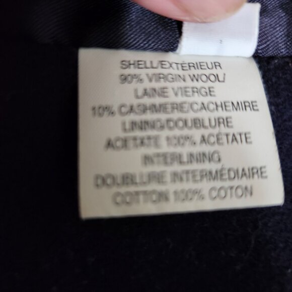 Mallia Coat Virgin Wool and Cashmere Ladies Lg -XL Purple Fabric made in Italy - Picture 7 of 8